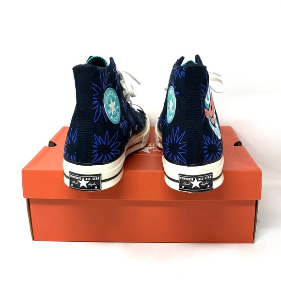 💖MEGA SALE💖Converse Chuck 70 All Star High Top Blue Black Men Canvas 172824C - Picture 6 of 10